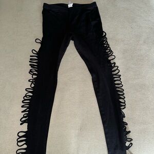 Stylish Black Women's Pants with Side Detailing